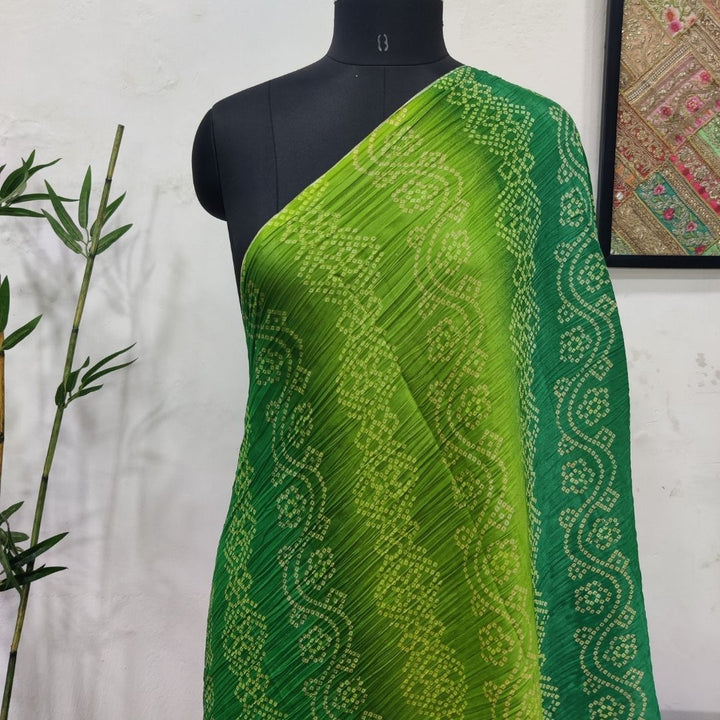 anokherang Dupattas Traditional Green Yellow Men's Stole