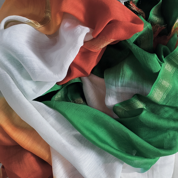 anokherang Dupattas TriColor Dupatta