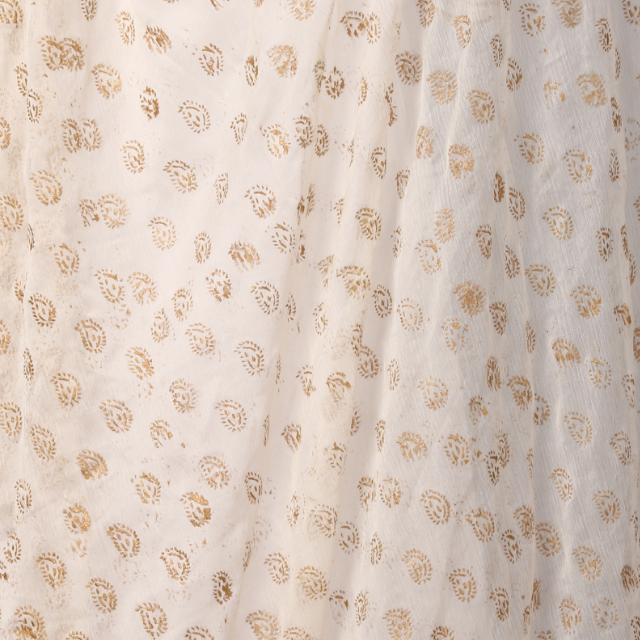 anokherang Dupattas White Khadhi Embossed Dupatta