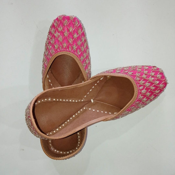 anokherang Juttis Bridal Gulabi Queen Jutti