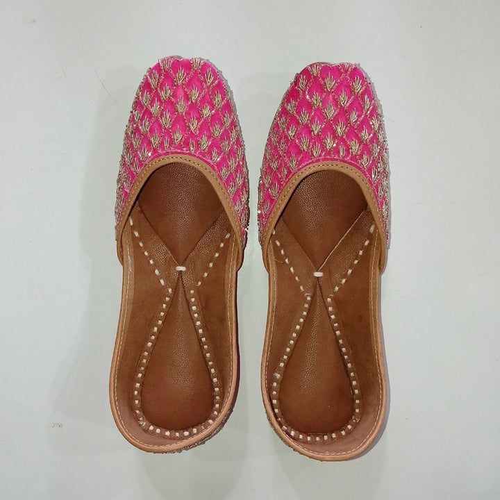 anokherang Juttis Bridal Gulabi Queen Jutti