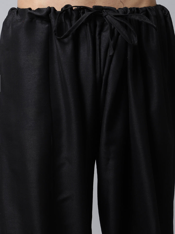 anokherang LKurtas Black Sequin Embroidered Kurta Salwaar