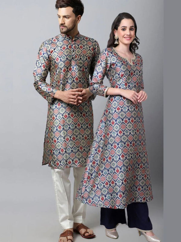 Blue Couple Matching Dress Tagged "Blue" anokherang Blue Couple Matching Dress Tagged "Blue" anokherang