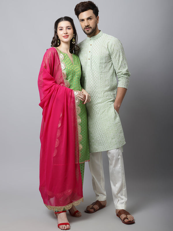 Green Couple Matching Dress anokherang Green Couple Matching Dress anokherang