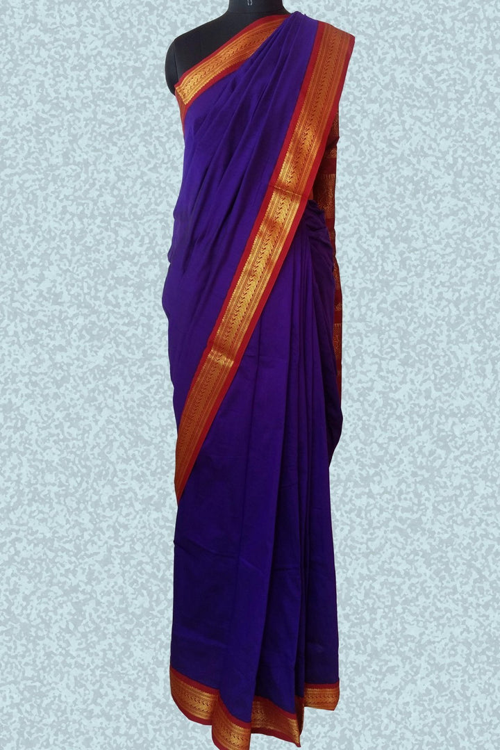 anokherang Sarees Cobalt blue saree