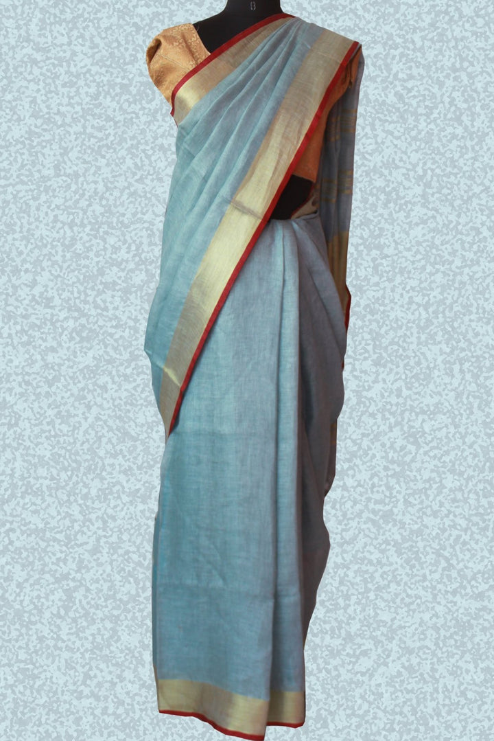 anokherang Sarees Sky Blue saree