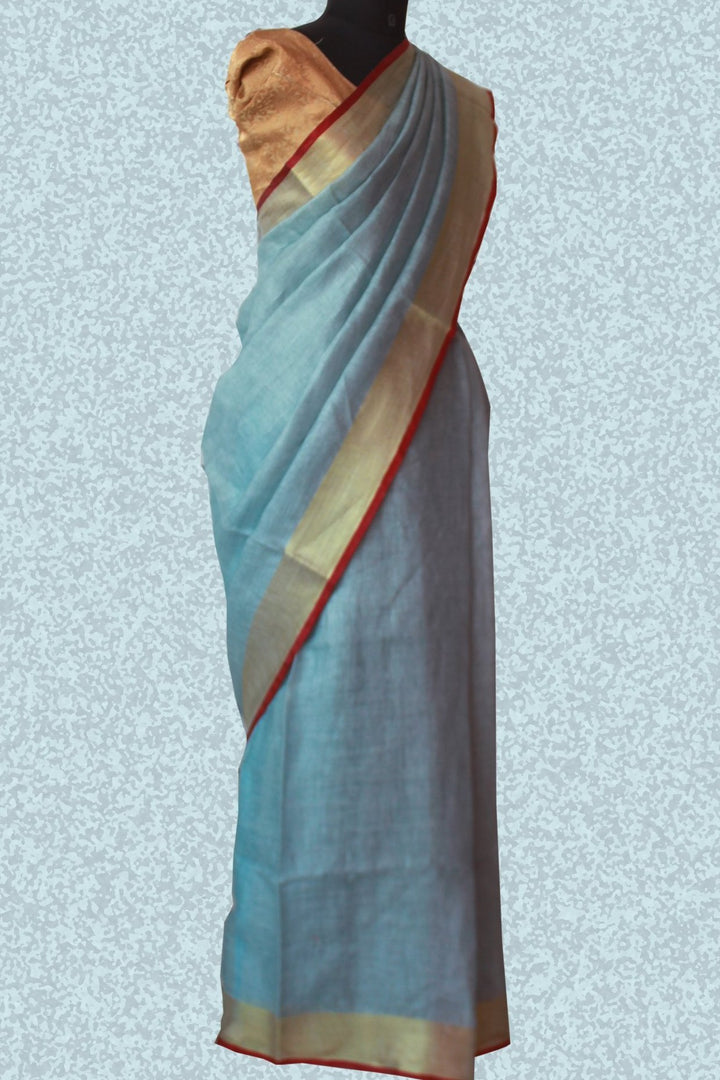 anokherang Sarees Sky Blue saree