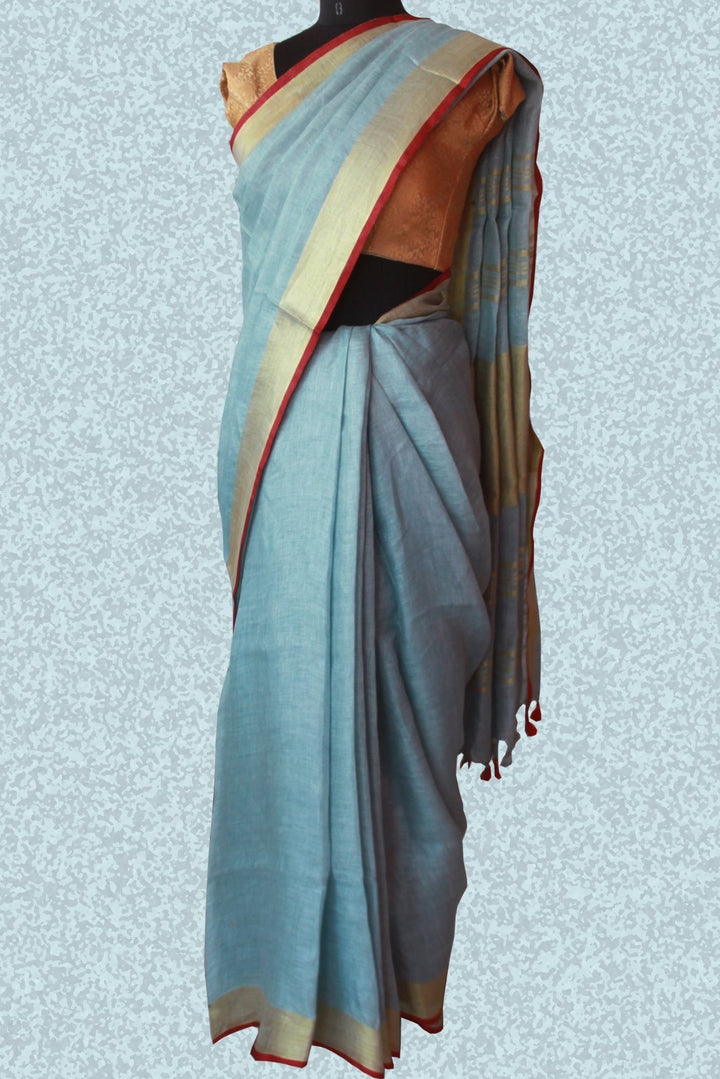 anokherang Sarees Sky Blue saree