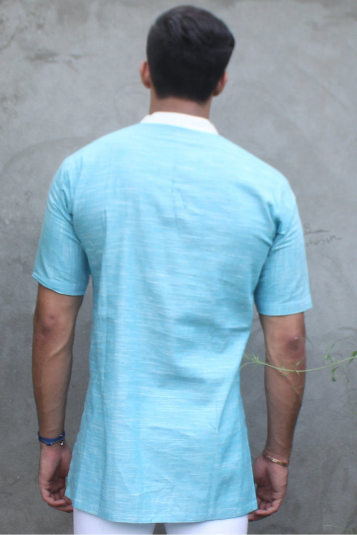 anokherang SKurtas Blush Blue Short Kurta