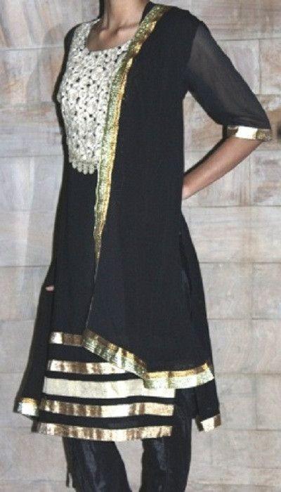 anokherang Suits Pink Champagne Anarkali Suit