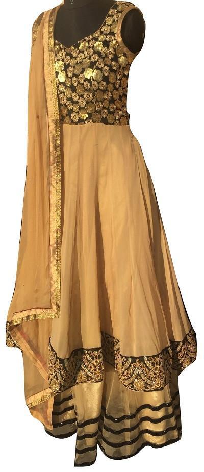 anokherang Suits Topaz Layered Queen Suit with Net Lehenga and Chiffon Dupatta